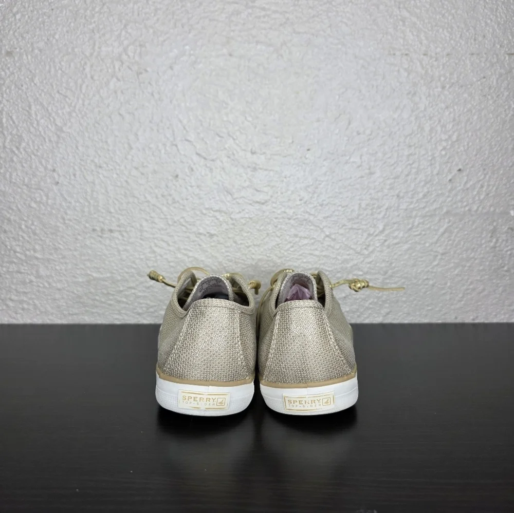 Sperry Top-Sider Big Girl's Seacoast Fashion Boat Gold Shoe Size 5M YG54361